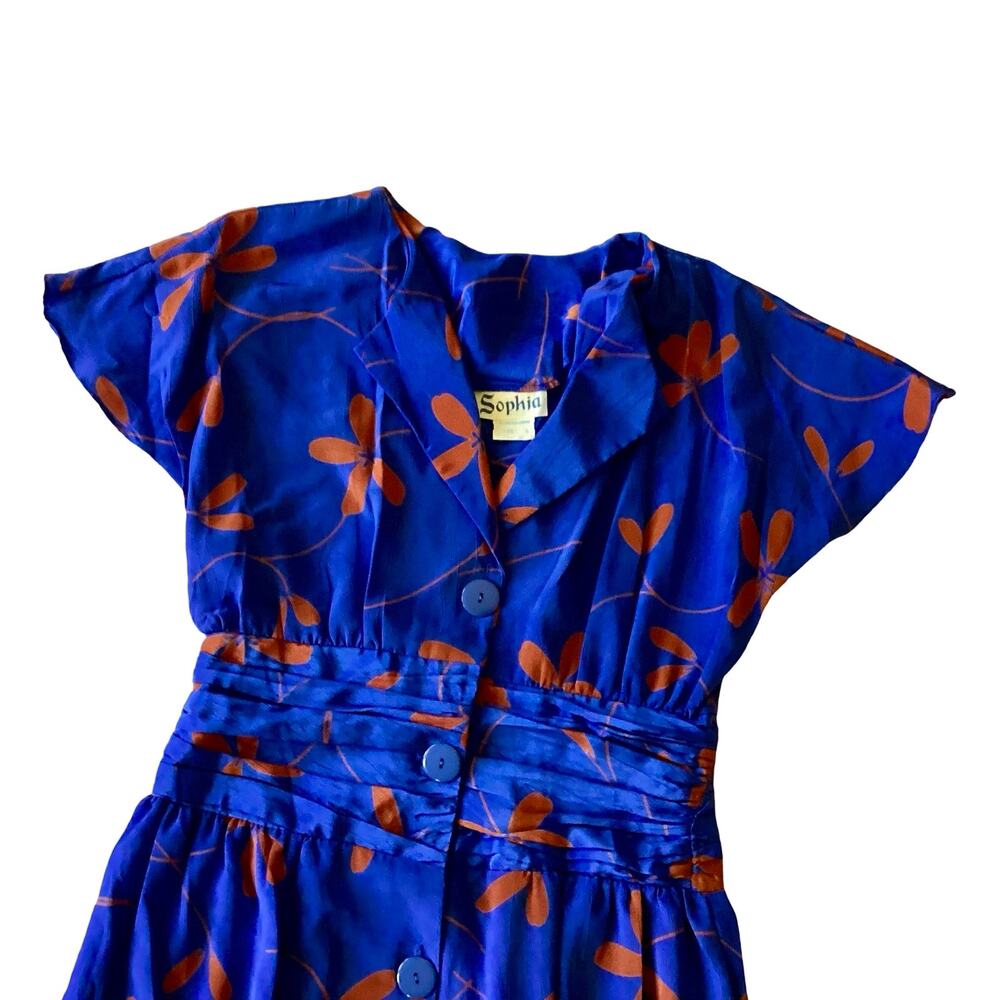 Vintage Sophia Satin Shirtdress - Picture 4 of 6